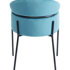 KARE Design Chaises Avec Accoudoirs|Chaise A. Acc. Alexia.Velours Bleu