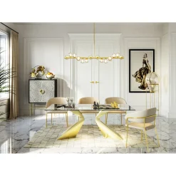 KARE Design Chaises Avec Accoudoirs|Chaise A. Acc. Belle Velvet Creme (2/Set)