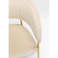 KARE Design Chaises Avec Accoudoirs|Chaise A. Acc. Belle Velvet Creme (2/Set)