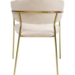 KARE Design Chaises Avec Accoudoirs|Chaise A. Acc. Belle Velvet Creme (2/Set)