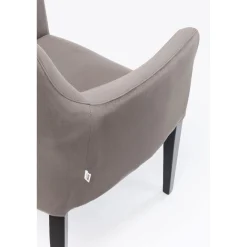 KARE Design Chaises Avec Accoudoirs|Chaise A. Acc. Black Mode Gris