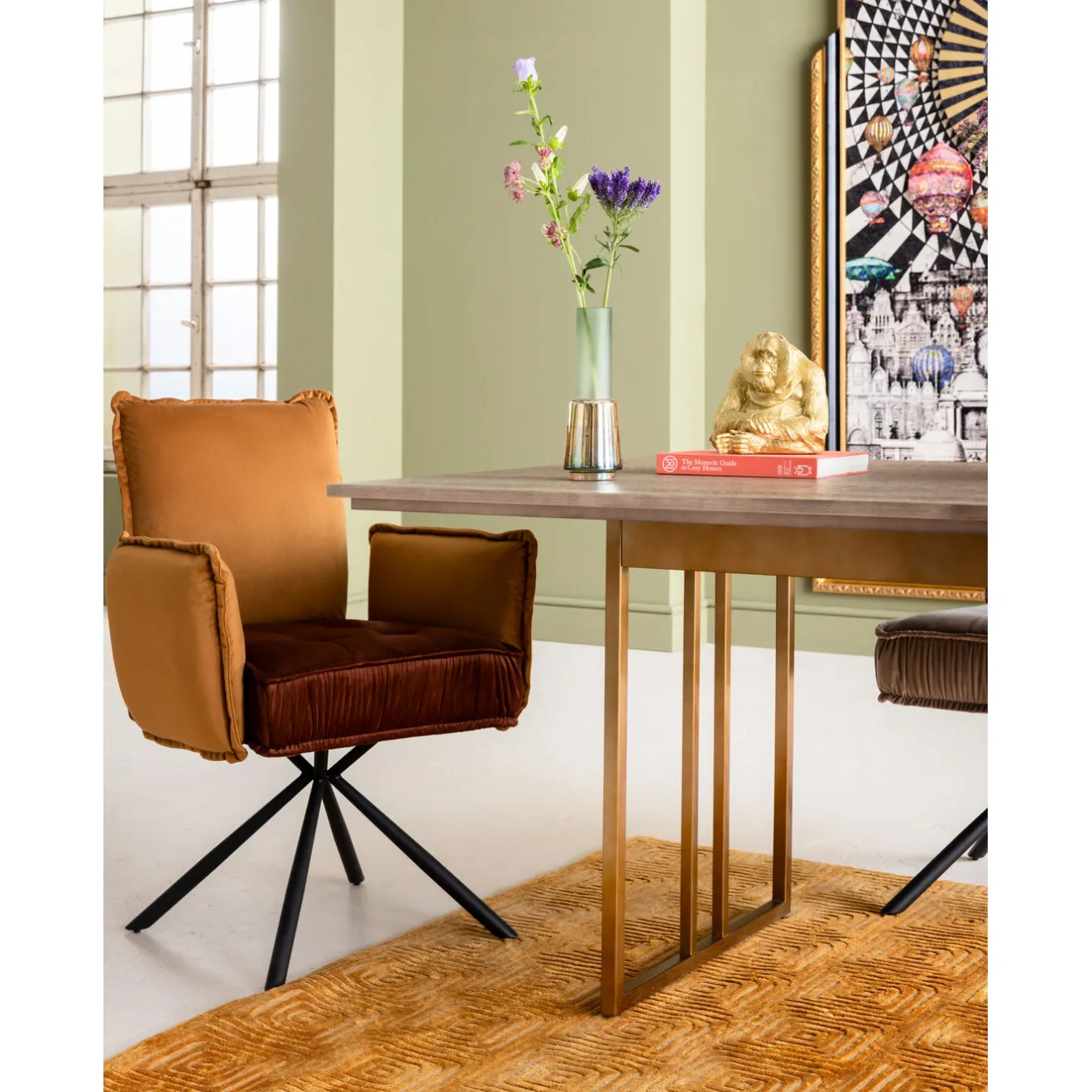 KARE Design Chaises Avec Accoudoirs|Chaise A. Acc. Chelsea.Marron