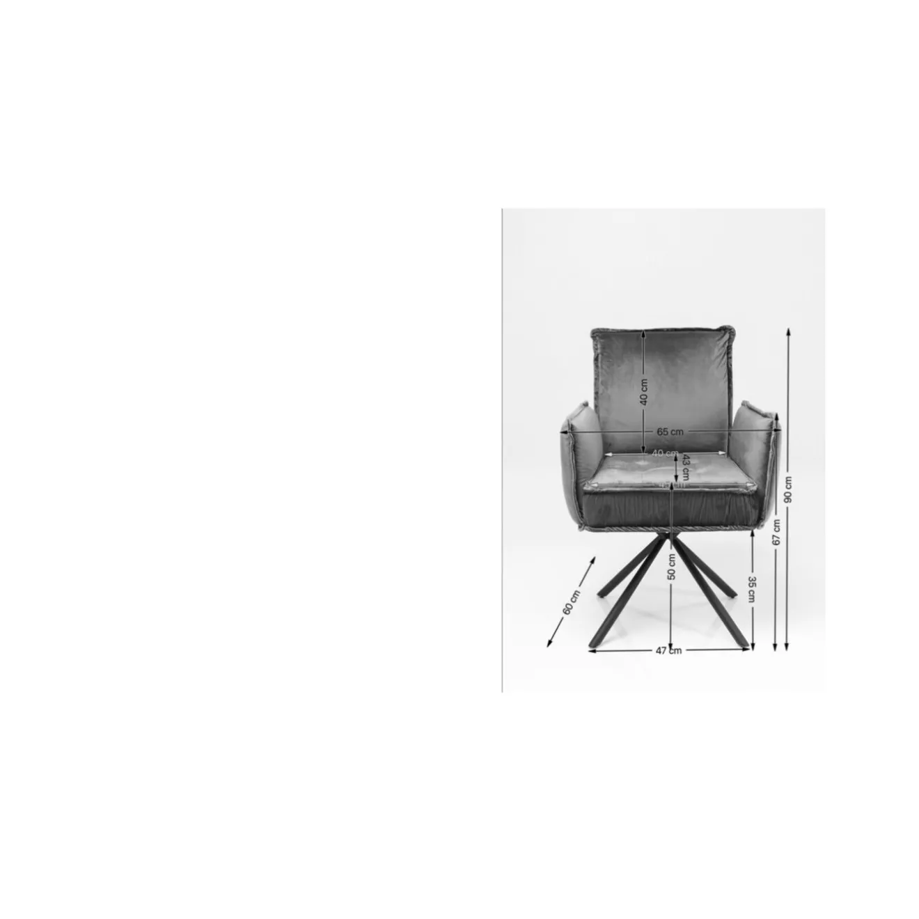 KARE Design Chaises Avec Accoudoirs|Chaise A. Acc. Chelsea.Marron