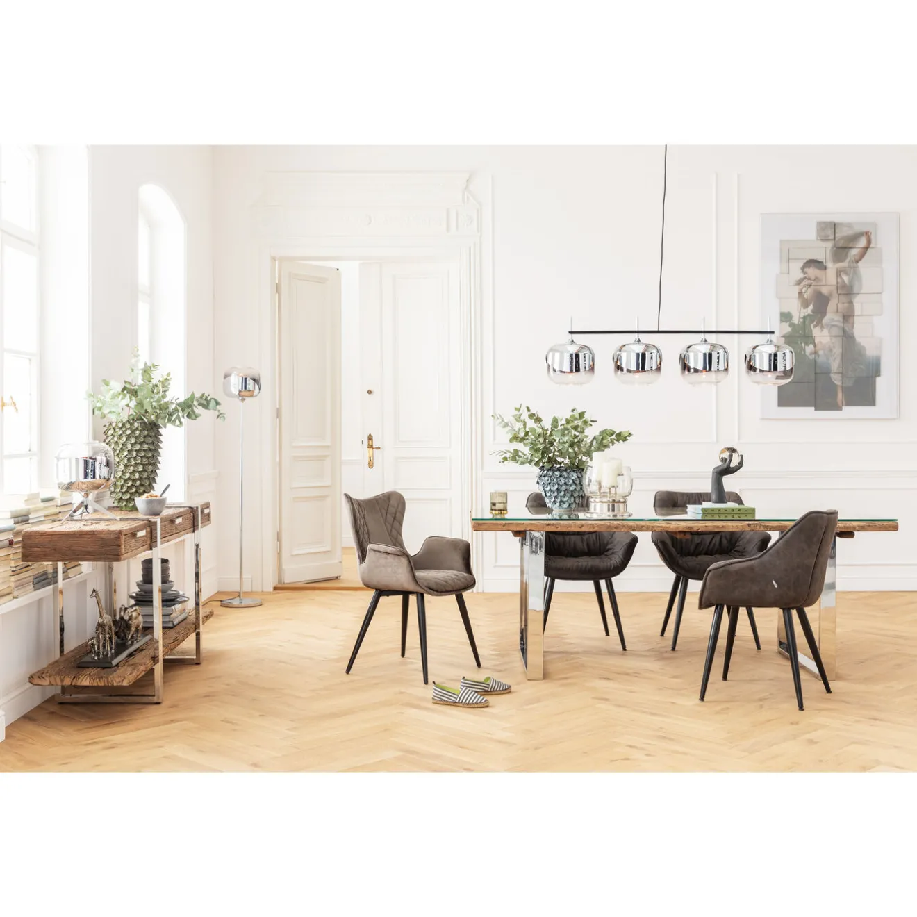KARE Design Chaises Avec Accoudoirs|Chaise A. Acc. Dream Marron