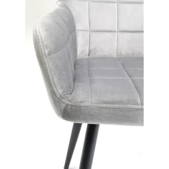 KARE Design Chaises Avec Accoudoirs|Chaise A. Acc. Kim Gris