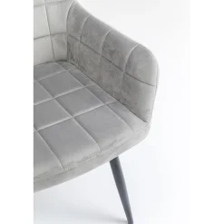 KARE Design Chaises Avec Accoudoirs|Chaise A. Acc. Kim Gris