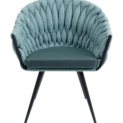 KARE Design Chaises Avec Accoudoirs|Chaise A. Acc. Knot Bleu Petrole