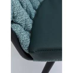 KARE Design Chaises Avec Accoudoirs|Chaise A. Acc. Knot Bleu Petrole