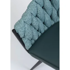 KARE Design Chaises Avec Accoudoirs|Chaise A. Acc. Knot Bleu Petrole
