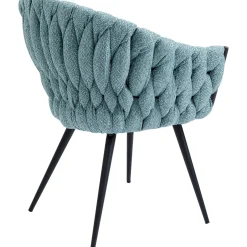 KARE Design Chaises Avec Accoudoirs|Chaise A. Acc. Knot Bleu Petrole