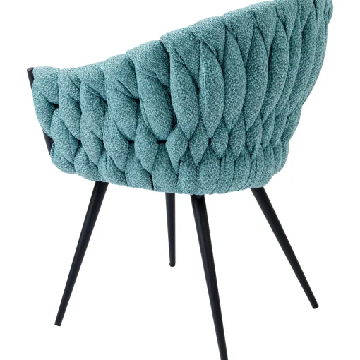 KARE Design Chaises Avec Accoudoirs|Chaise A. Acc. Knot Bleu Petrole