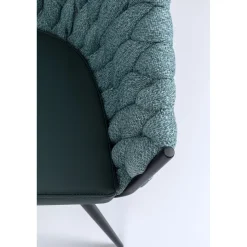 KARE Design Chaises Avec Accoudoirs|Chaise A. Acc. Knot Bleu Petrole