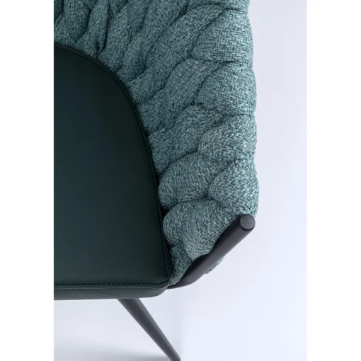 KARE Design Chaises Avec Accoudoirs|Chaise A. Acc. Knot Bleu Petrole