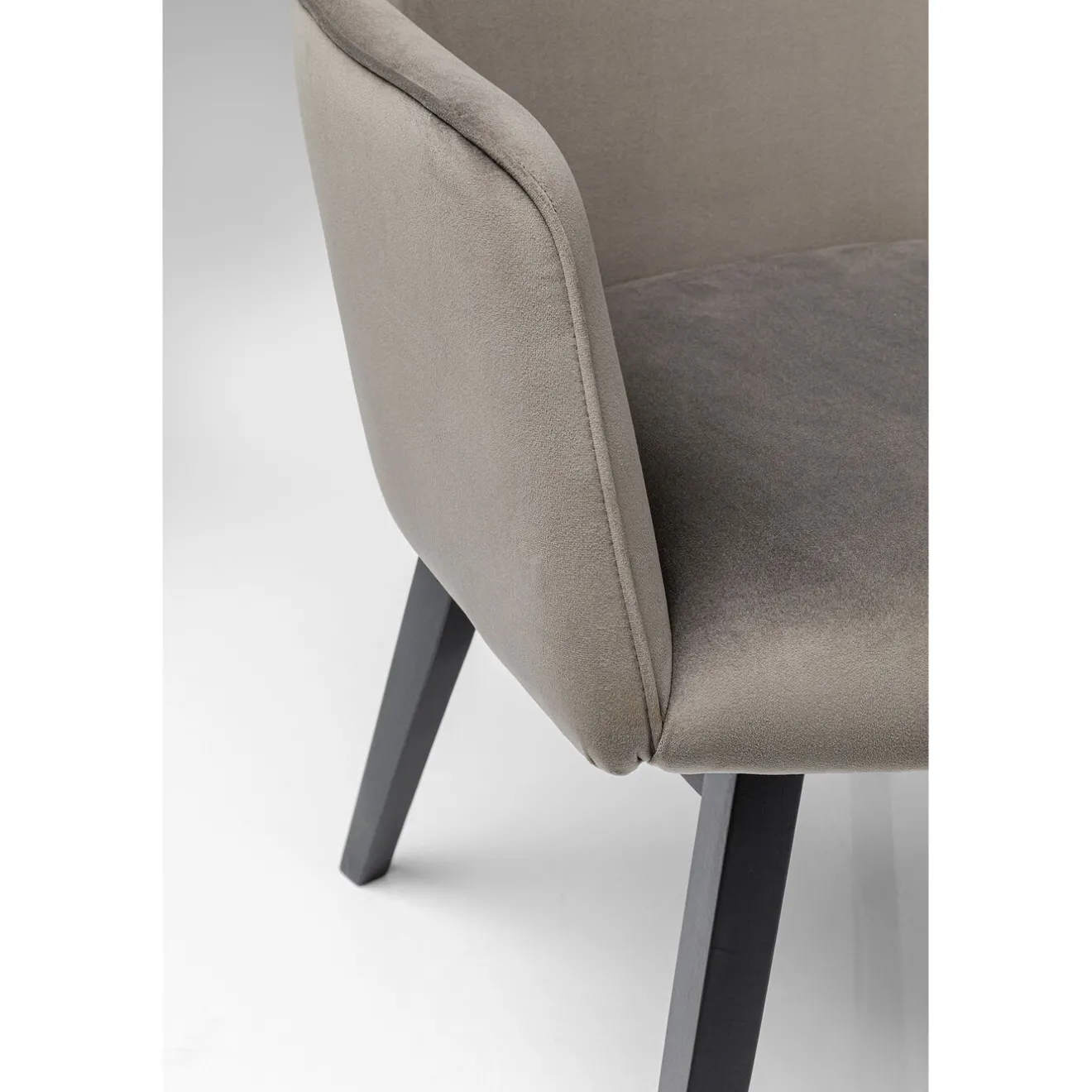 KARE Design Chaises Avec Accoudoirs|Chaise A. Acc. Modino Velours Gris
