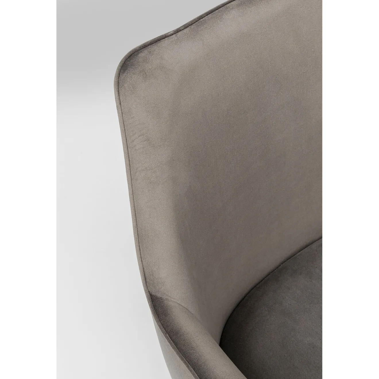 KARE Design Chaises Avec Accoudoirs|Chaise A. Acc. Modino Velours Gris