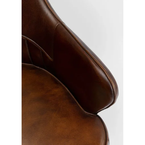 KARE Design Chaises Avec Accoudoirs|Chaise A. Acc. Rumba.Cuir Marron