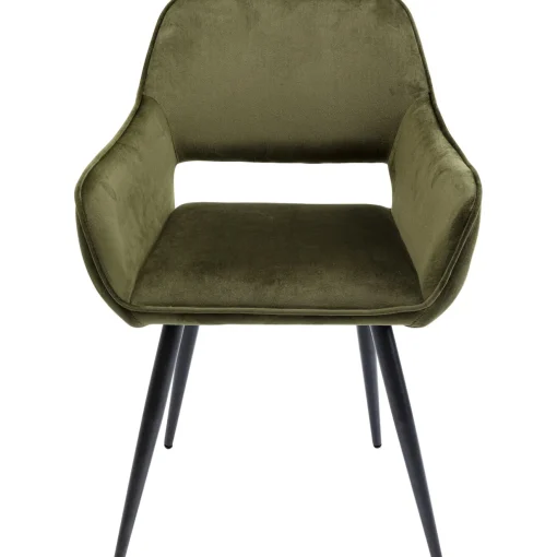 KARE Design Chaises Avec Accoudoirs|Chaise A. Acc. San Francisco Vert Fonce