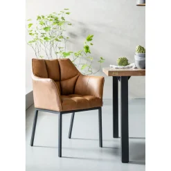 KARE Design Chaises Avec Accoudoirs|Chaise A. Acc. Thinktank Marron