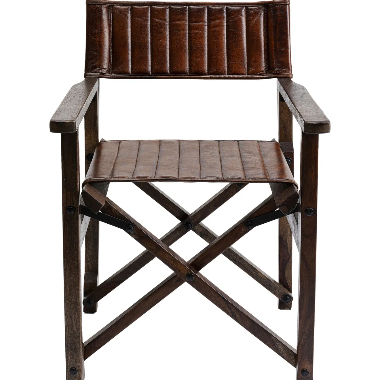 KARE Design Chaises Avec Accoudoirs|Chaise A. Acc. Twist Cuir Marron