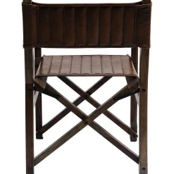 KARE Design Chaises Avec Accoudoirs|Chaise A. Acc. Twist Cuir Marron