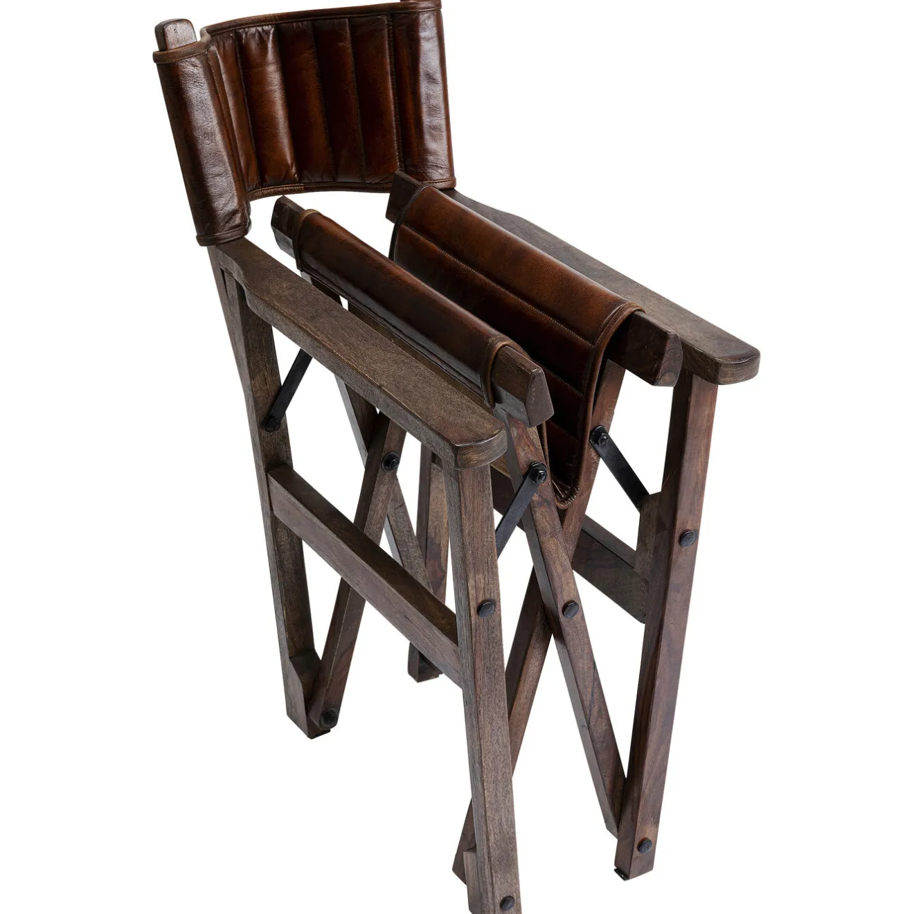 KARE Design Chaises Avec Accoudoirs|Chaise A. Acc. Twist Cuir Marron