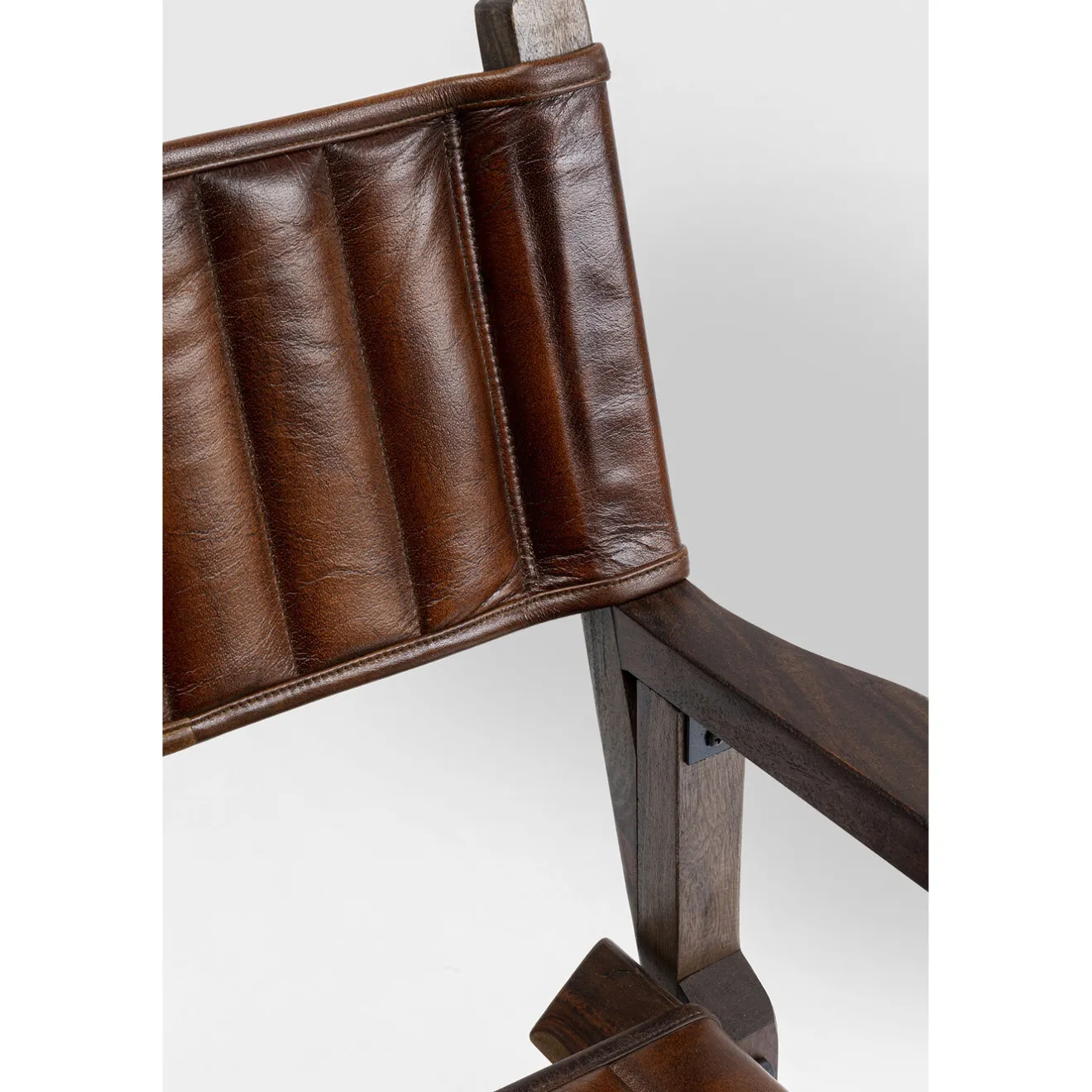 KARE Design Chaises Avec Accoudoirs|Chaise A. Acc. Twist Cuir Marron