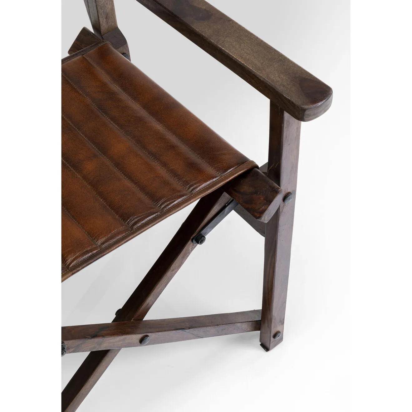 KARE Design Chaises Avec Accoudoirs|Chaise A. Acc. Twist Cuir Marron