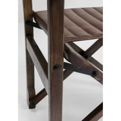 KARE Design Chaises Avec Accoudoirs|Chaise A. Acc. Twist Cuir Marron