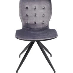 KARE Design Chaises|Chaise Butterfly Gris Fonce