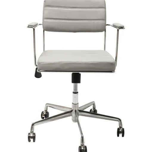 KARE Design Chaise De Bureau|Chaise De Bureau Pivotante Dottore Gris