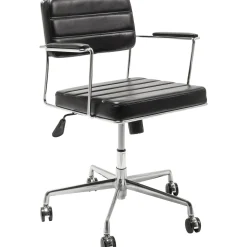 KARE Design Chaise De Bureau|Chaise De Bureau Pivotante Dottore Noir