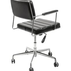 KARE Design Chaise De Bureau|Chaise De Bureau Pivotante Dottore Noir