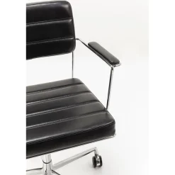 KARE Design Chaise De Bureau|Chaise De Bureau Pivotante Dottore Noir