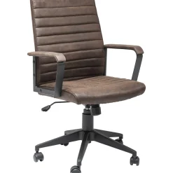 KARE Design Chaise De Bureau|Chaise De Bureau Pivotante Labora Marron