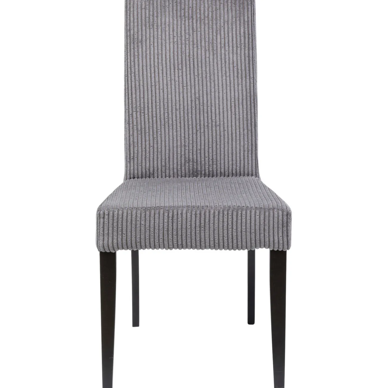 KARE Design Chaises|Chaise Econo Velours Cotele Gris