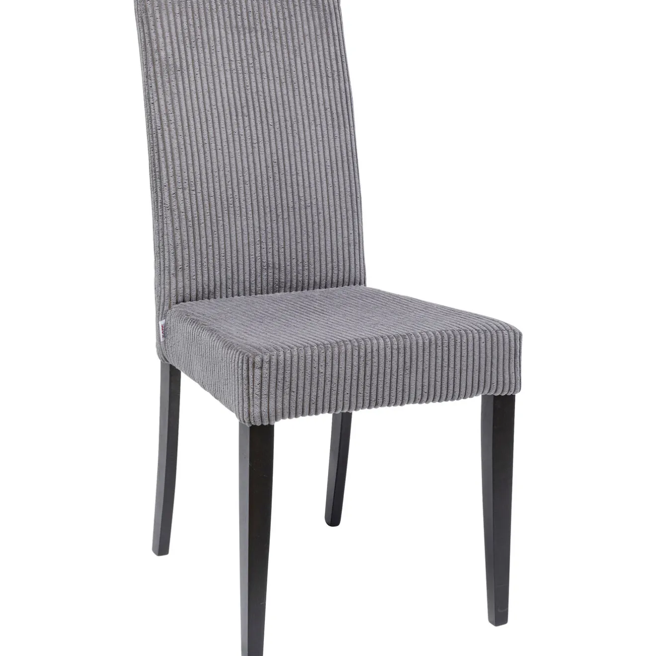 KARE Design Chaises|Chaise Econo Velours Cotele Gris