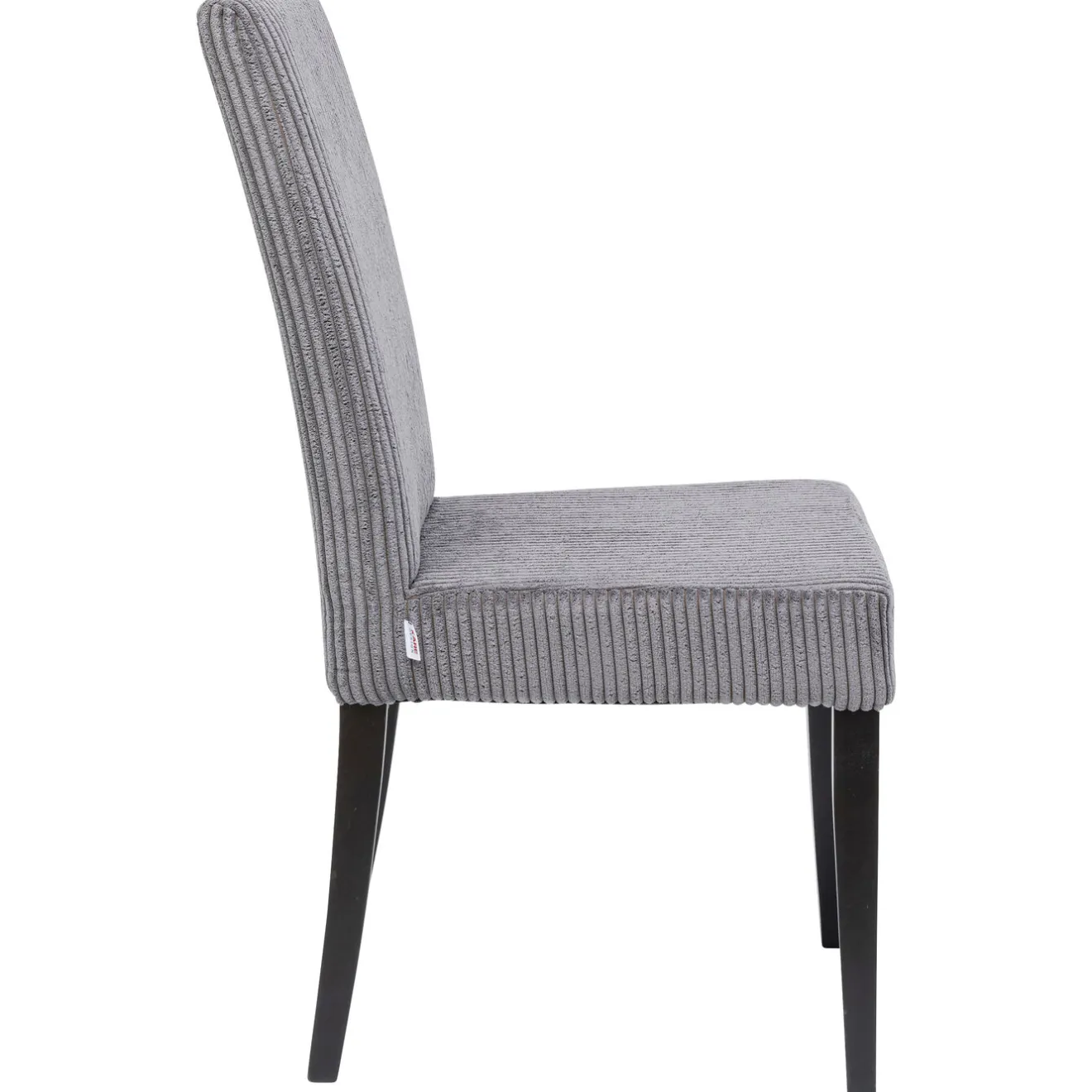 KARE Design Chaises|Chaise Econo Velours Cotele Gris