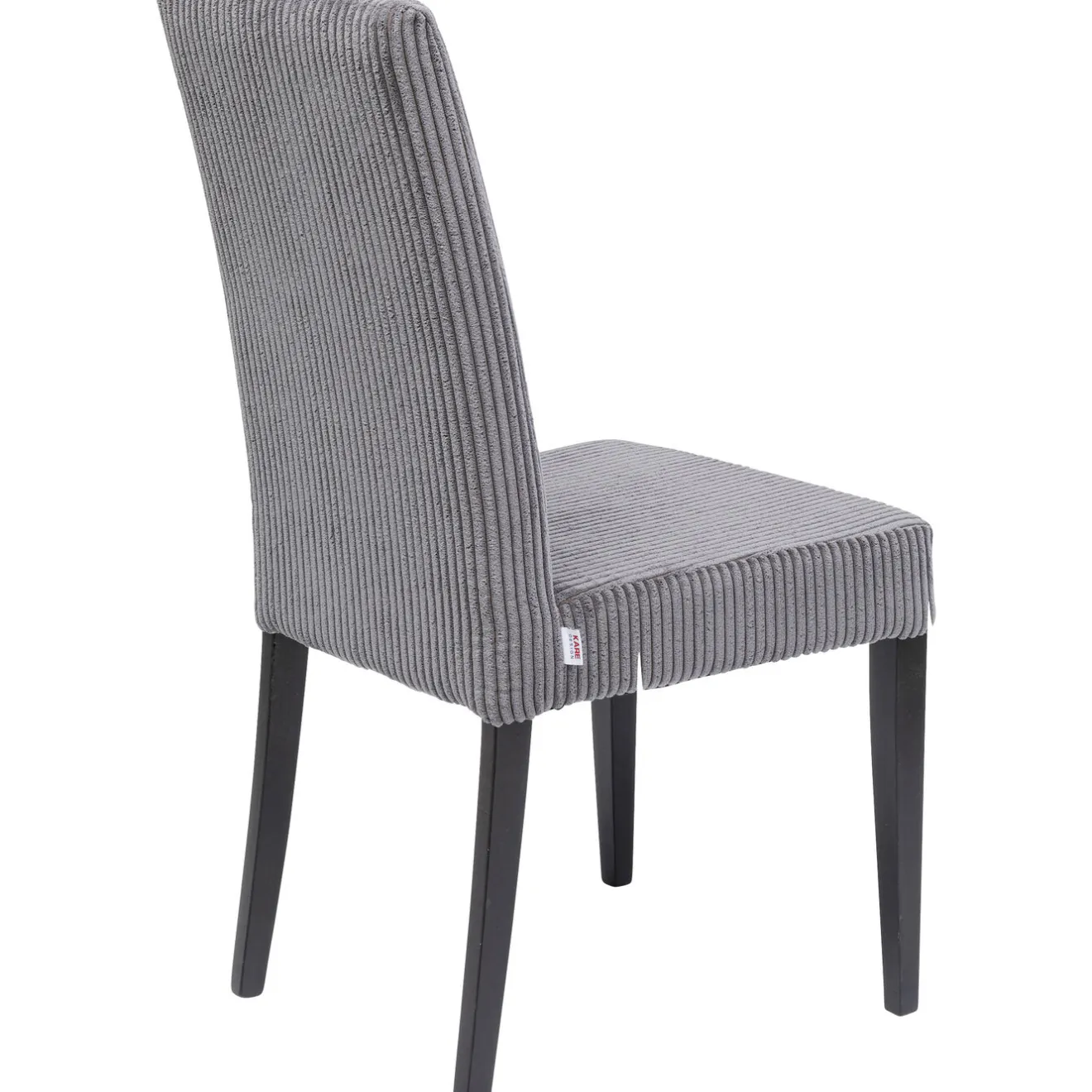 KARE Design Chaises|Chaise Econo Velours Cotele Gris