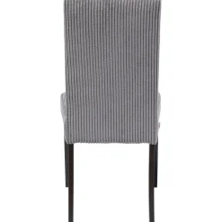 KARE Design Chaises|Chaise Econo Velours Cotele Gris