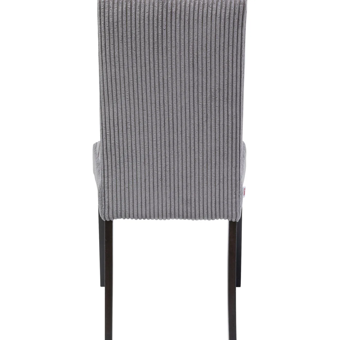 KARE Design Chaises|Chaise Econo Velours Cotele Gris