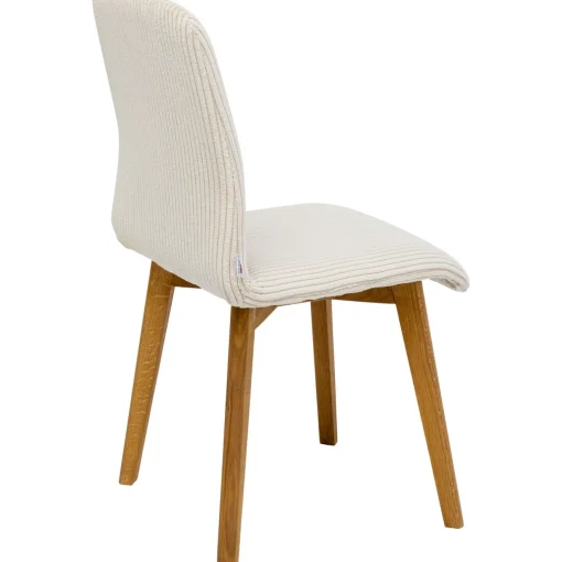 KARE Design Chaises|Chaise Lara Velours Cotele Creme