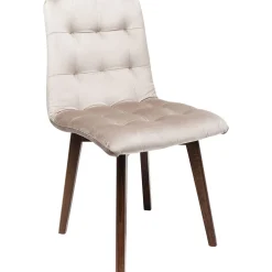 KARE Design Chaises|Chaise Moritz Velours Gris