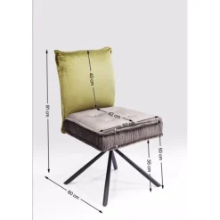 KARE Design Chaises Pivotantes|Chaise Pivotante Chelsea Vert