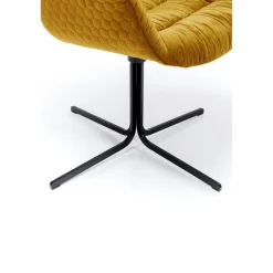 KARE Design Chaises Pivotantes|Chaise Pivotante Colmar Jaune