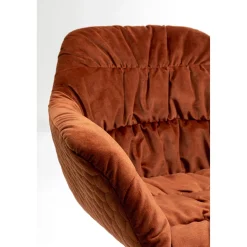 KARE Design Chaises Pivotantes|Chaise Pivotante Colmar Rouge