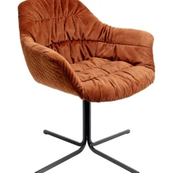 KARE Design Chaises Pivotantes|Chaise Pivotante Colmar Rouge