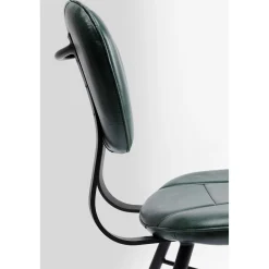 KARE Design Chaises|Chaise Samba Cuir Vert Fonce