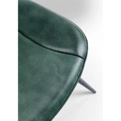 KARE Design Chaises|Chaise Samba Cuir Vert Fonce