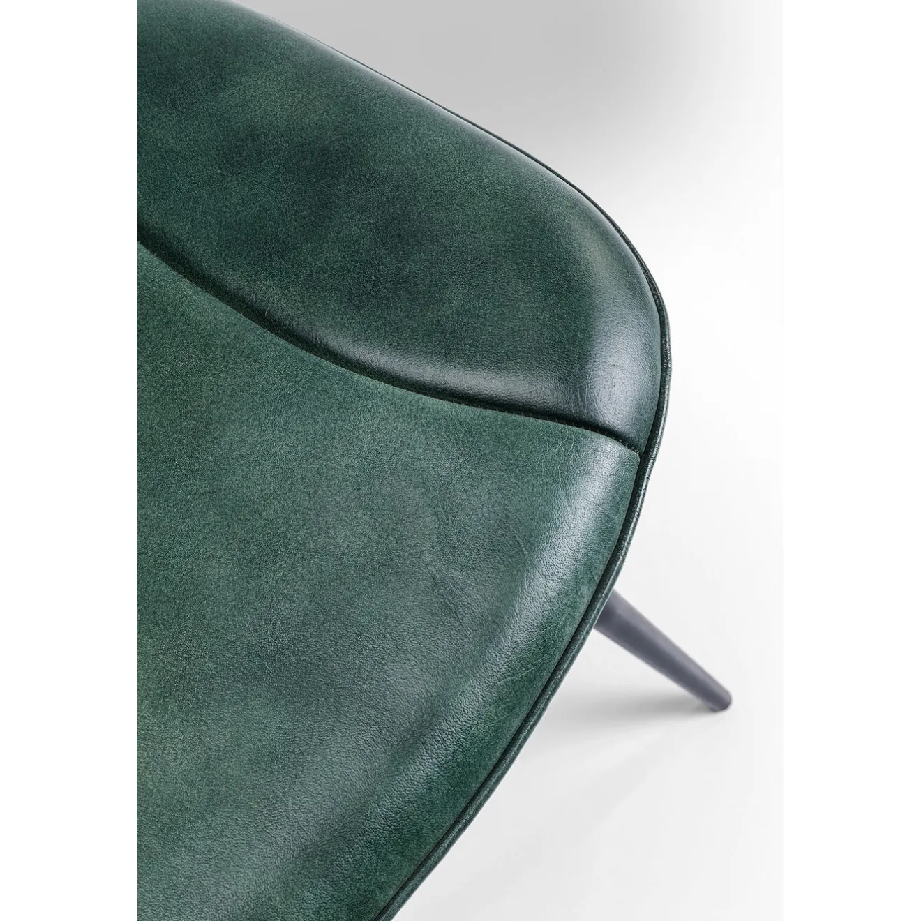 KARE Design Chaises|Chaise Samba Cuir Vert Fonce