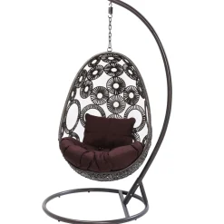 KARE Design Autres Meubles Extérieurs|Chaise Suspendue Ibiza Marron